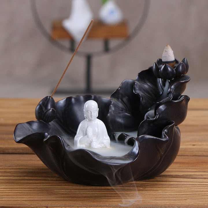 Lotus-shaped Incense Burner