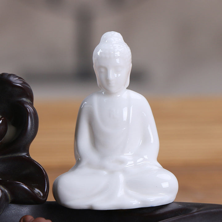 Elegant Lotus Meditation Incense Holder