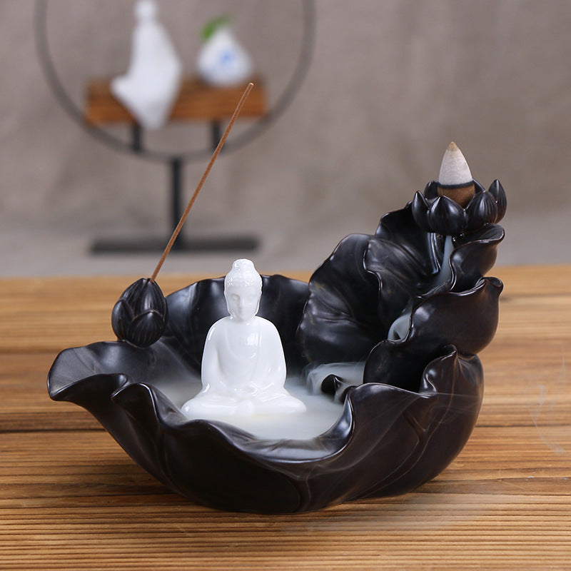 Lotus-shaped Incense Burner