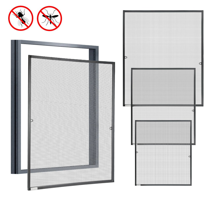 Fly screen window insect protection anthracite | Bowlift