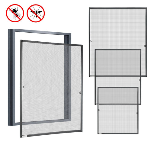 Fly screen window insect protection anthracite | Bowlift