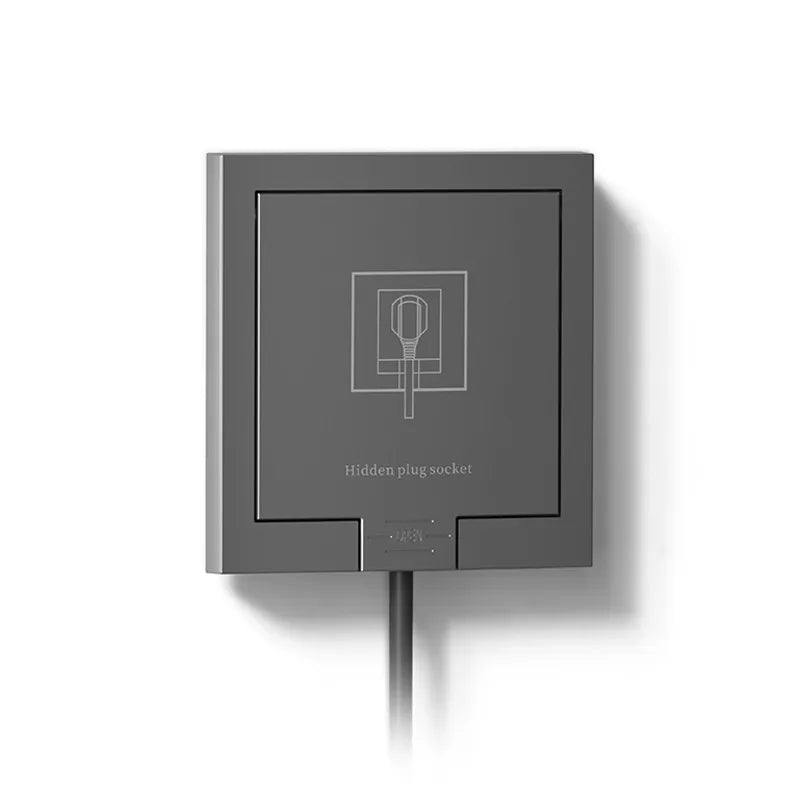 EU Hidden Socket with five holes, integrated household wall socket, five hole panel | Bowlift