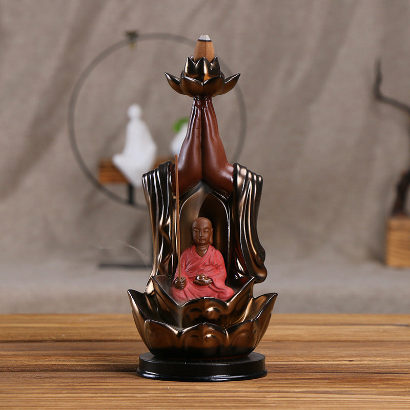 Decorative Buddha-inspired Incense Holder