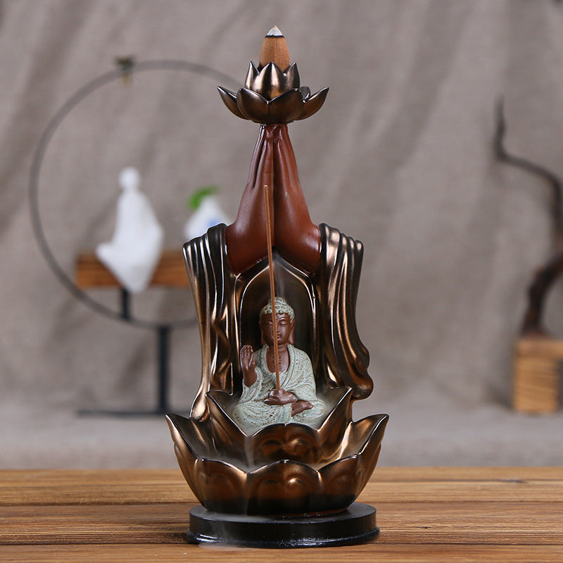 Decorative Buddha-inspired Incense Holder