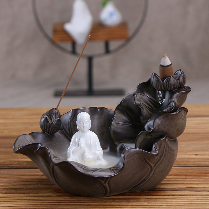 Lotus-shaped Incense Burner