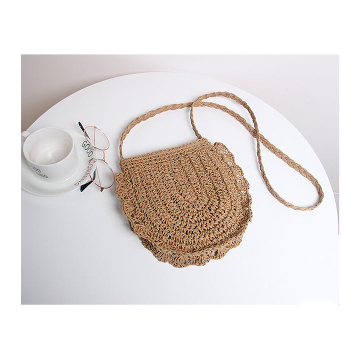 Handcrafted shoulder bag with perforated design Bowlift