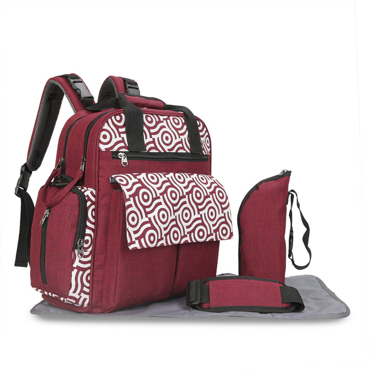 Multifunctional Diaper Bag with Insulated Compartments Bowlift