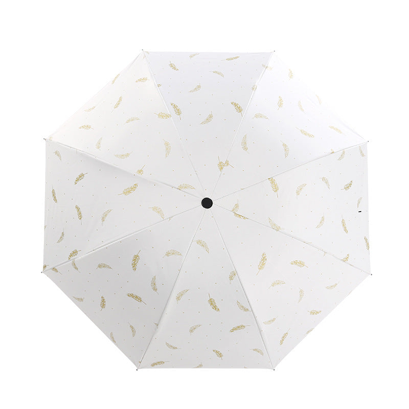 Ladies Automatic Folding Umbrella with Elegant Spring Design Bowlift