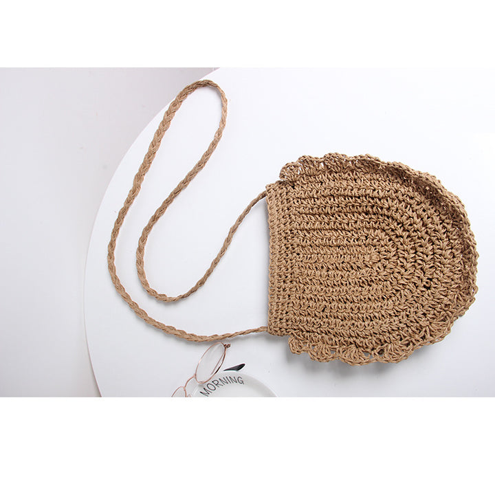 Handcrafted shoulder bag with perforated design Bowlift