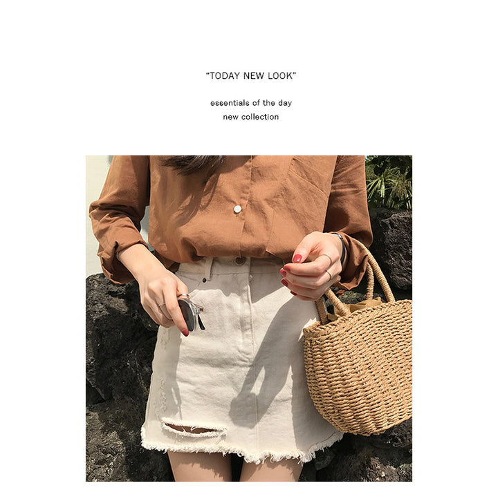 Handcrafted rattan bag with refined details Bowlift