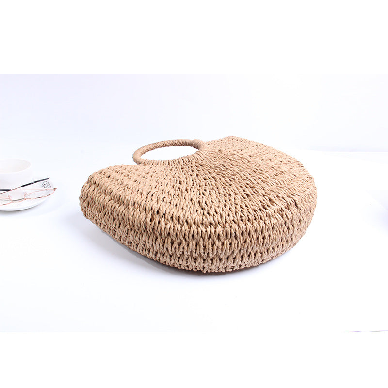 Generous basket bag with charming round handle Bowlift