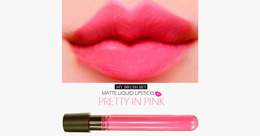 BowLift | Lipstick in Pretty Pink - Waterproof & Matte Liquid - Easy & Durable - Lasts Up To 8 Hours - Gives A Better Look!