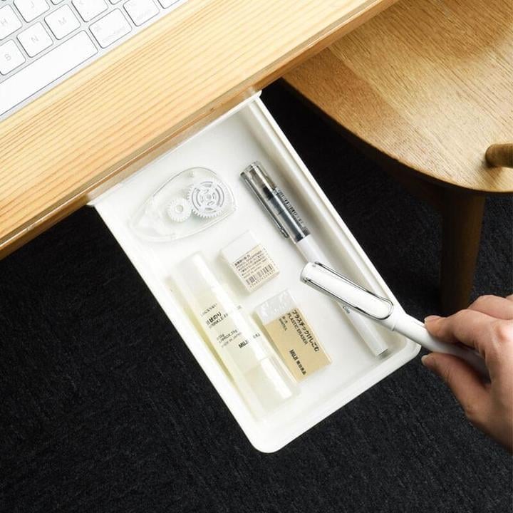 BowLift | Invisible drawer under the desk – Slim, hidden storage for workspace organization