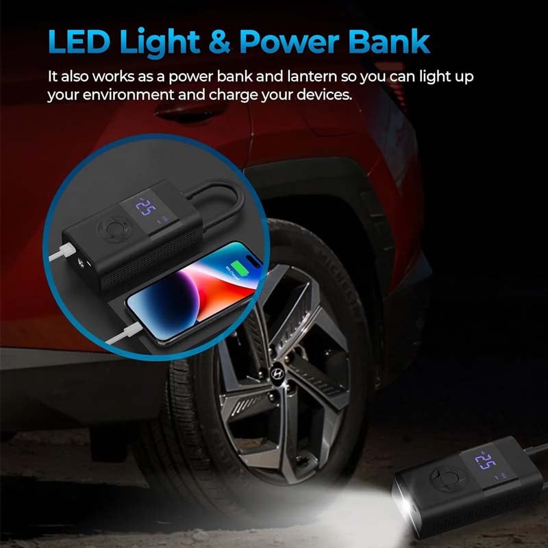 BowLift | Multifunctional Portable Tire Airpump