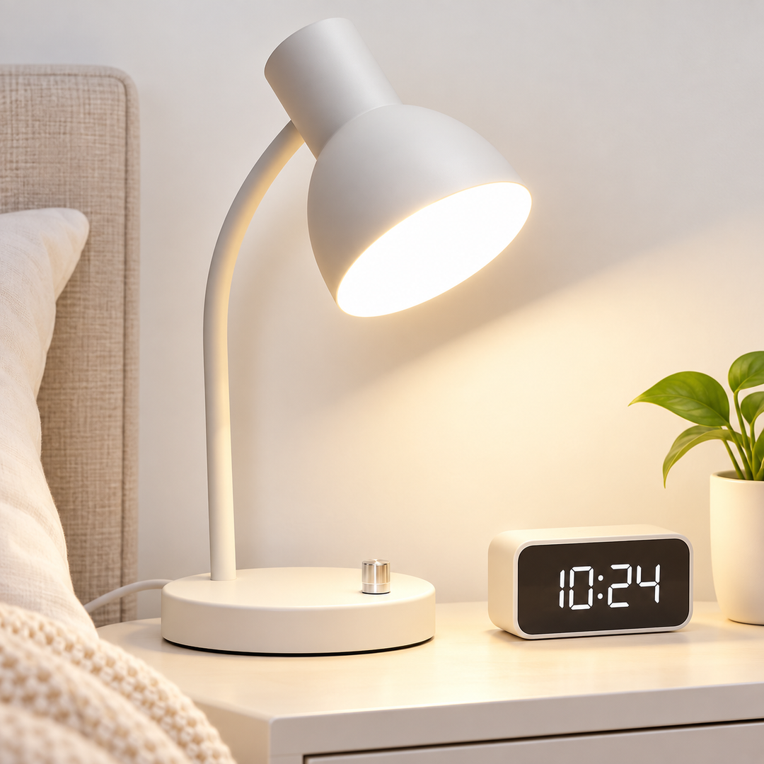 Adjustable Gooseneck LED Task Desk Lamp Bowlift