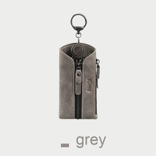 BowLift | 7-in-1 Portable Leather Key Case with Zipper Coin Purse, for Men & Women