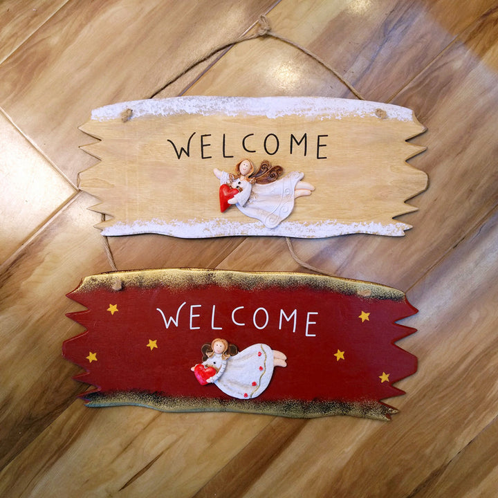 Wooden Wall Plate with Love Theme