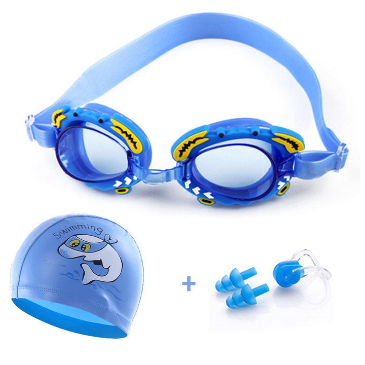 Swimming goggles with comfortable nose closure and sturdy earplugs Bowlift