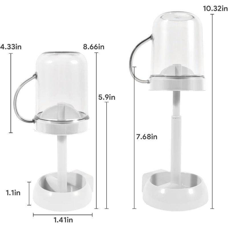 BowLift | Toothbrush Holder with Dust Cover & Wash Cup