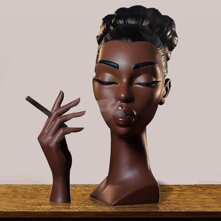 BowLift | Incense Burner Statue | Artistic Resin Design | Backflow Smoke Effect | 7.8 in