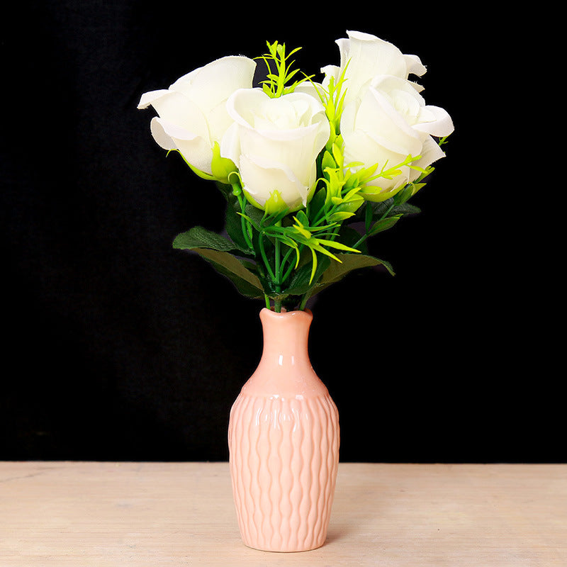 Textured Ceramic Flower Vase Bowlift 1790310283