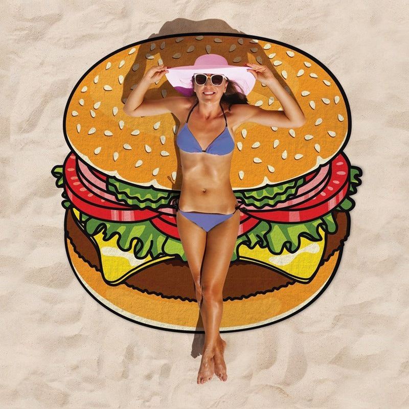 Ladies large beach lounger with Hamburger design Bowlift