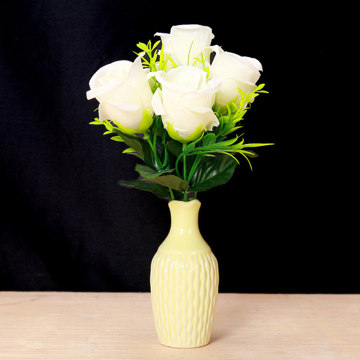 Textured Ceramic Flower Vase Bowlift 1790310283