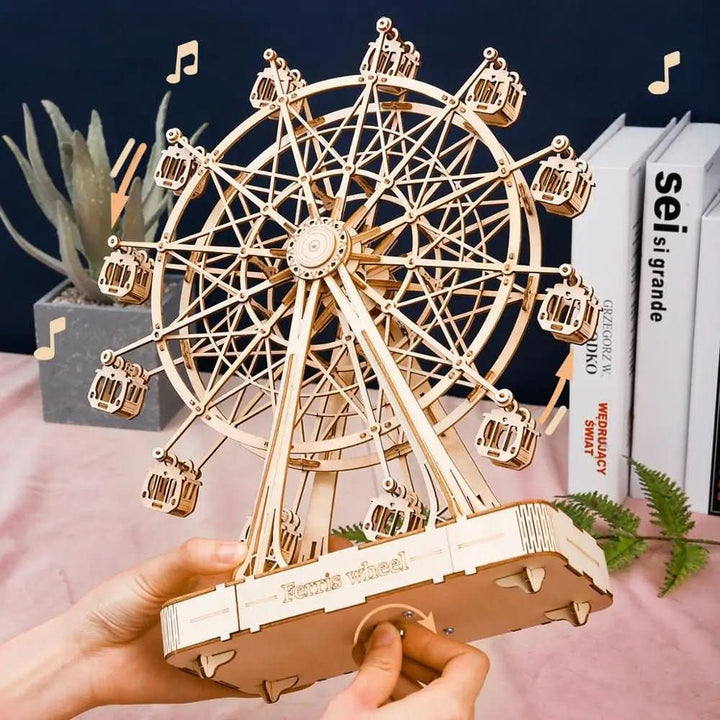 BowLift | 3D Wooden Ferris Wheel to Build Yourself for Kids & Adults
