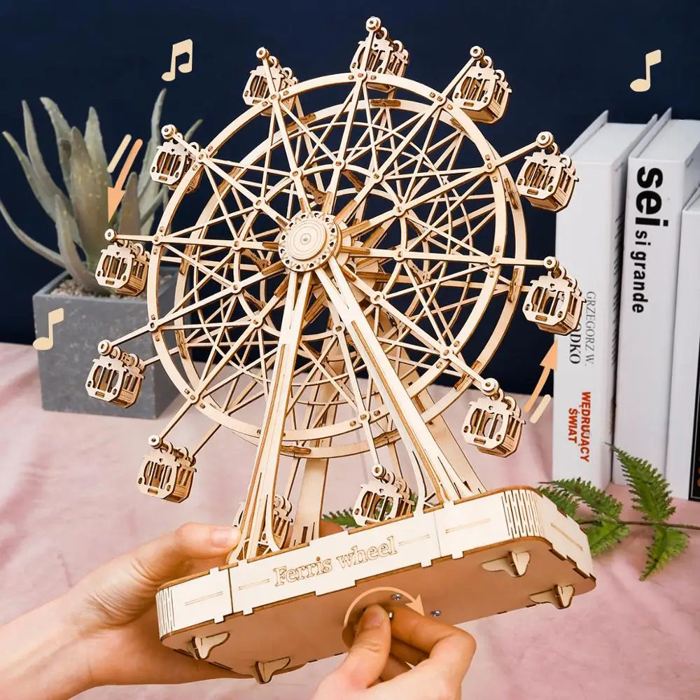 WoodCraft 3D Set - Creative Ferris Wheel Building Bowlift