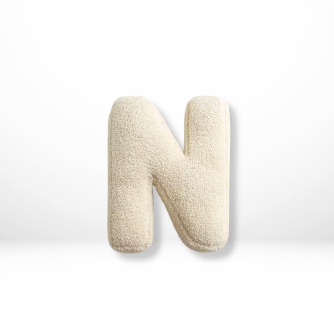 BowLift | Alphabet Cushion Velura – Soft Velvet Decorative Cushion in Every Letter of the Alphabet