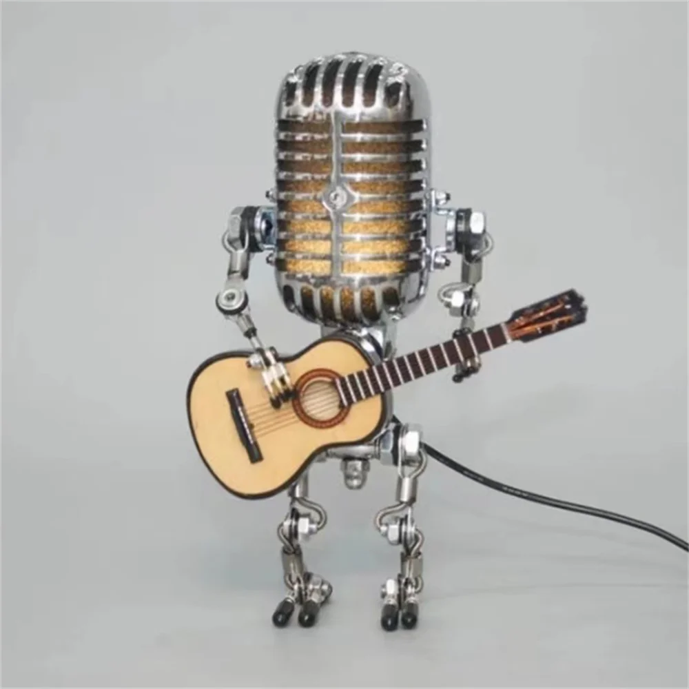 BowLift | Dimmable Robot Table Lamp with Guitar Design