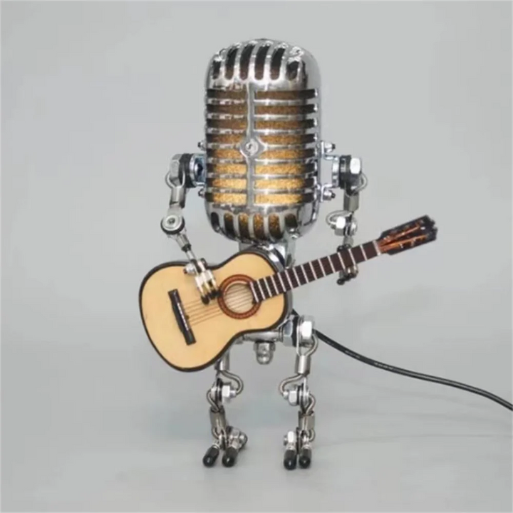 BowLift | Dimmable Robot Table Lamp with Guitar Design