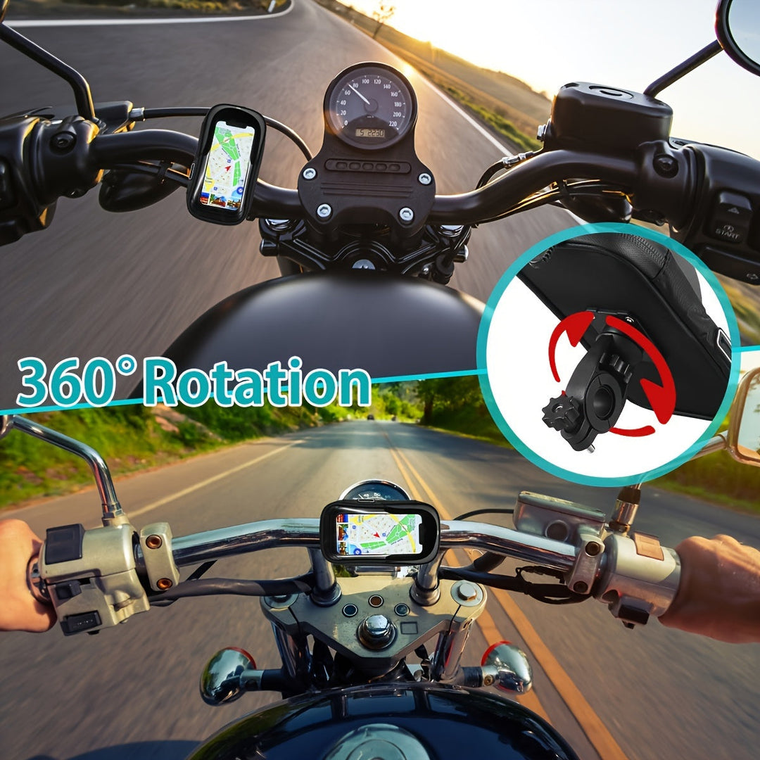 Waterproof Phone Holder for Bicycle and Motorcycle – 360° Rotatable and Suitable for 4.5–6.4 inch | Bowlift