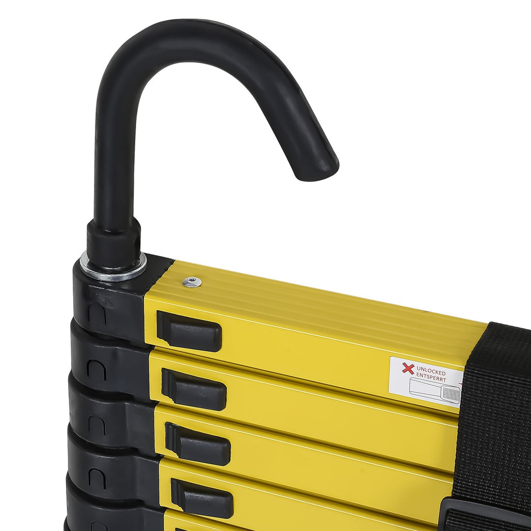 Telescopic Ladder Aluminum with Removable Hook | Bowlift