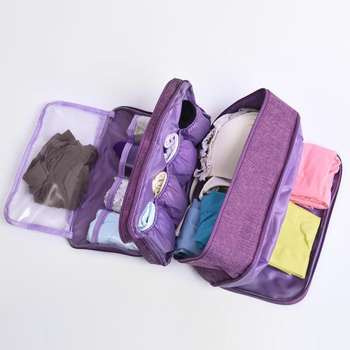 Multi-Compartment Travel Storage Pouch Bowlift