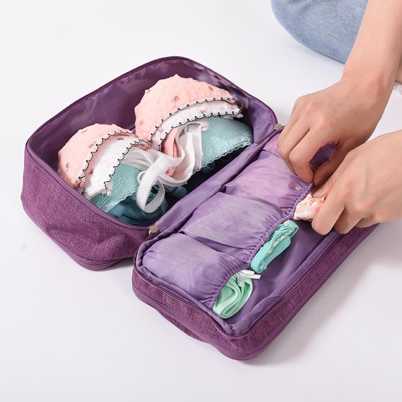 Multi-Compartment Travel Storage Pouch Bowlift