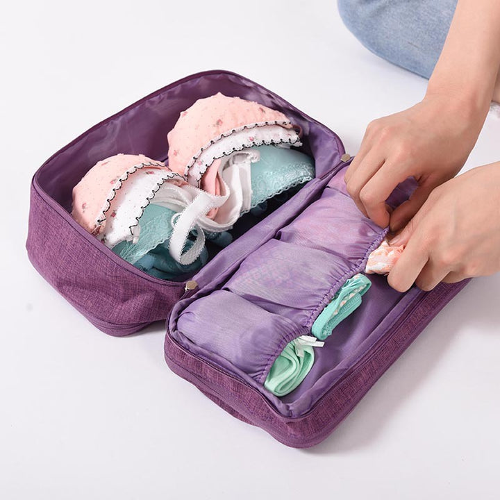 Multi-Compartment Travel Storage Pouch Bowlift