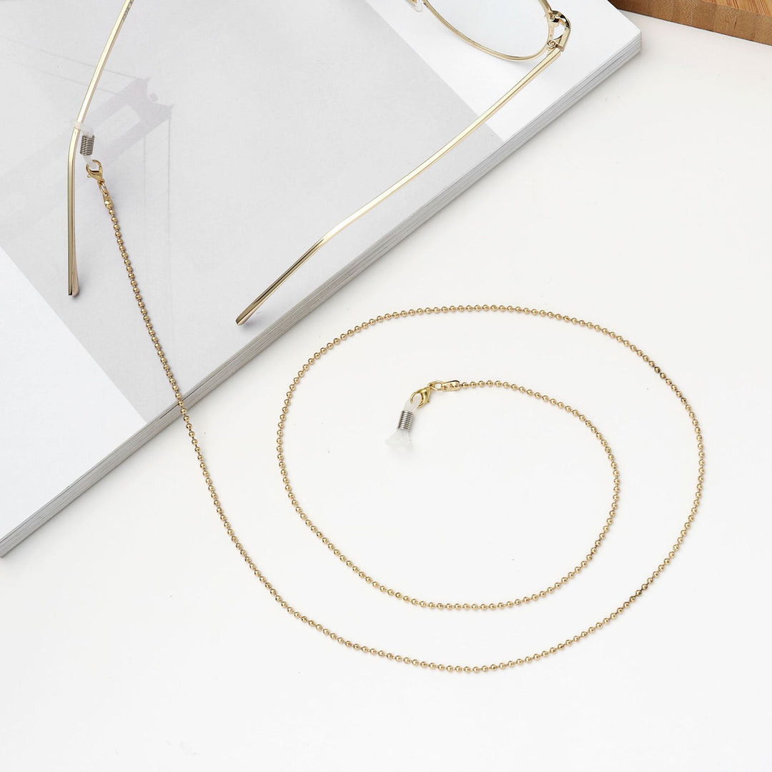 Eyewear Holder Chain with Metal Ball Beads Bowlift
