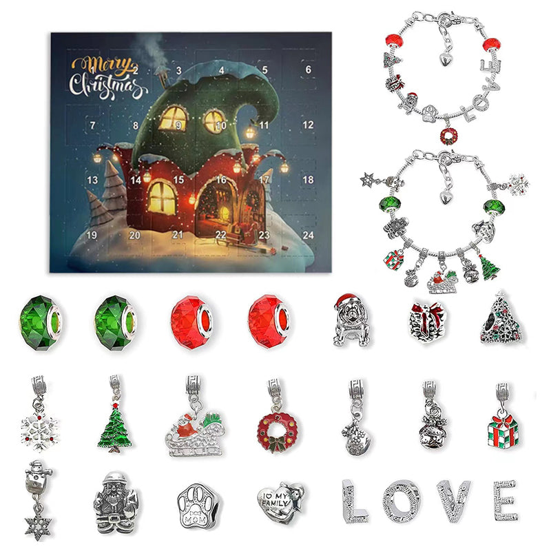 BowLift | DIY 24 Days Christmas Countdown Calendar Bracelets Set