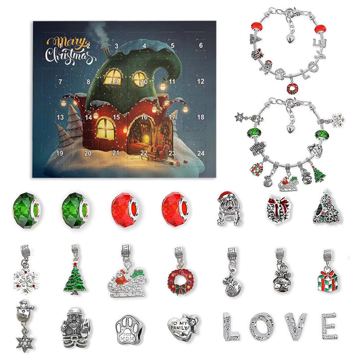 BowLift | DIY 24 Days Christmas Countdown Calendar Bracelets Set