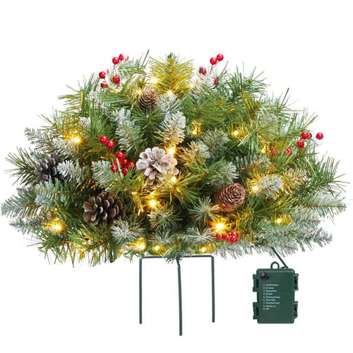 BowLift | Christmas Urn Filler with LED Lights | 18