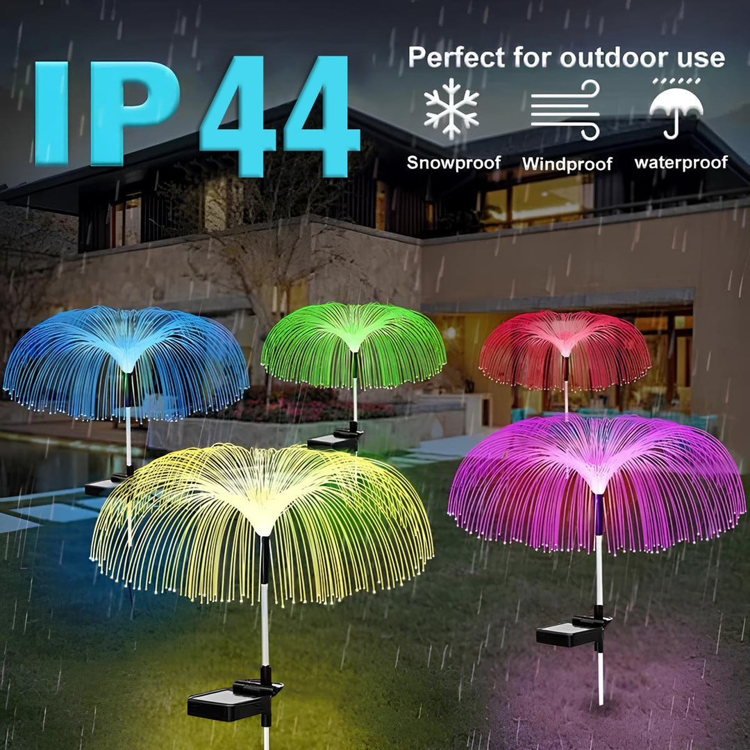 BowLift | Solar Garden Lights | Jellyfish Design with Color-Changing & Warm White Modes | 75cm