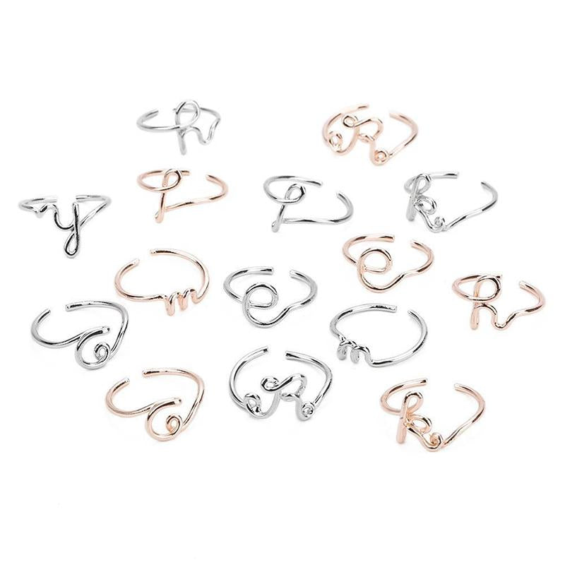 BowLift | Simple A-Z Letter Ring