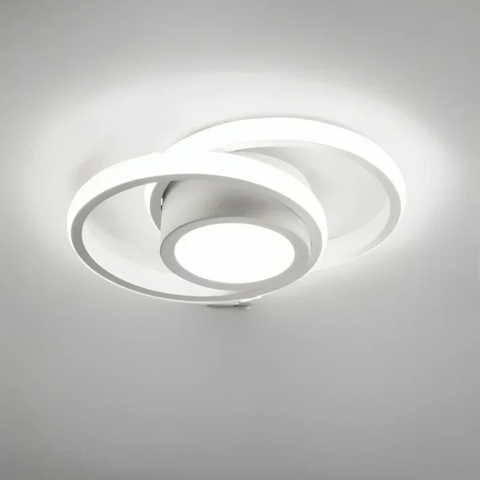 Modern LED Ceiling Lamp with Double Ring Design - Twilight Rings | Bowlift