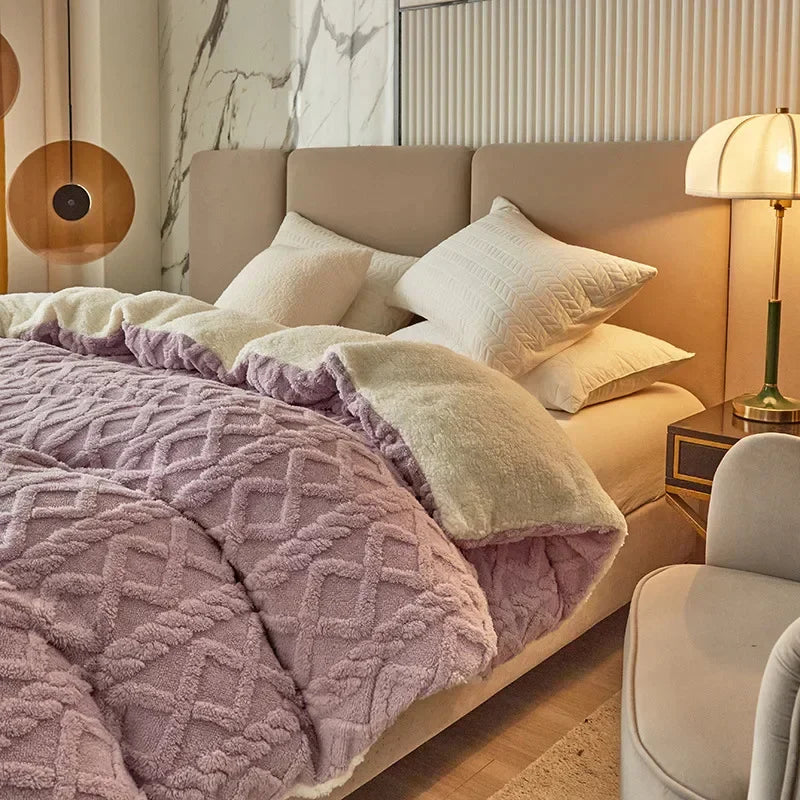 BowLift | Double-sided Cashmere-Look Duvet Cover - VelvetWarm