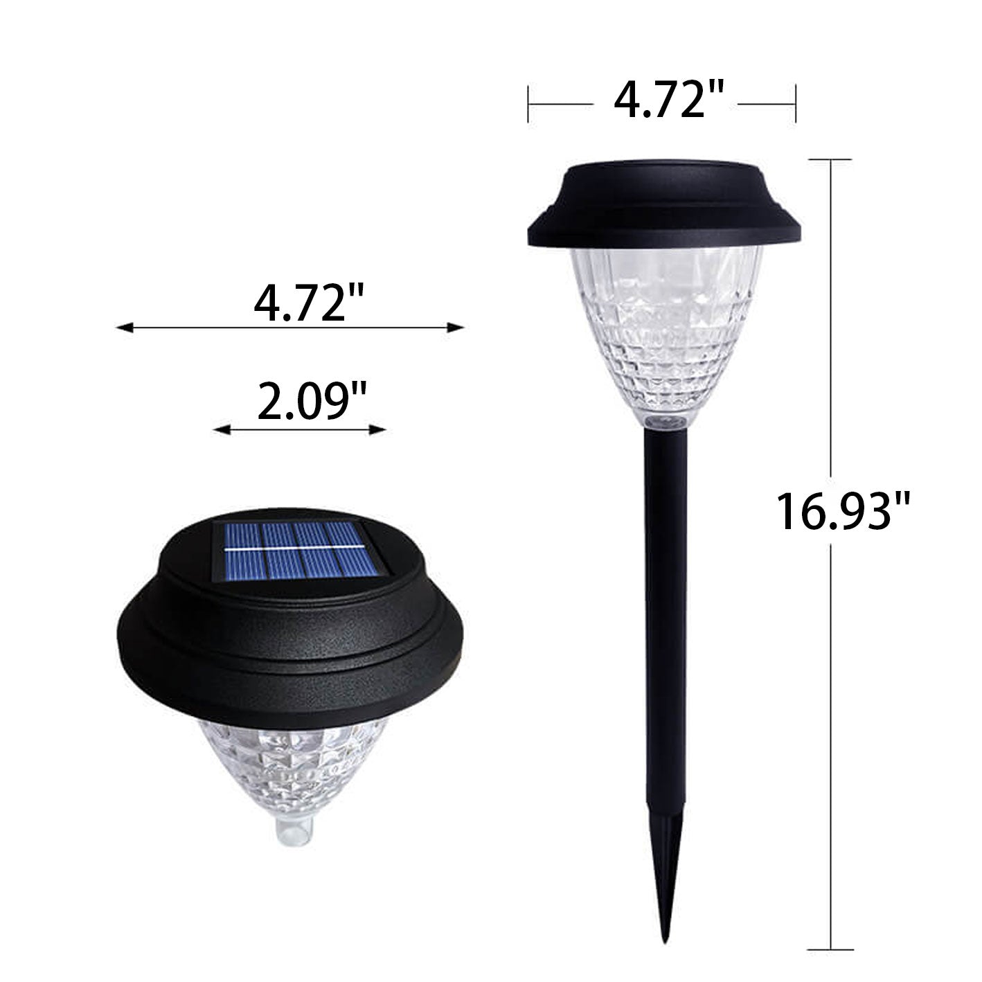 BowLift | Solar waterproof circular divergent light shadow design LED outdoor garden decorative light