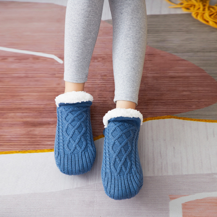 BowLift | New Woven And Velvet Indoor Socks Slippers