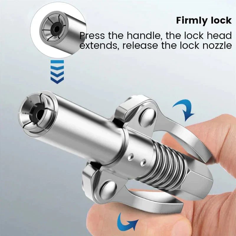 Strong lock on grease couplings | Bowlift