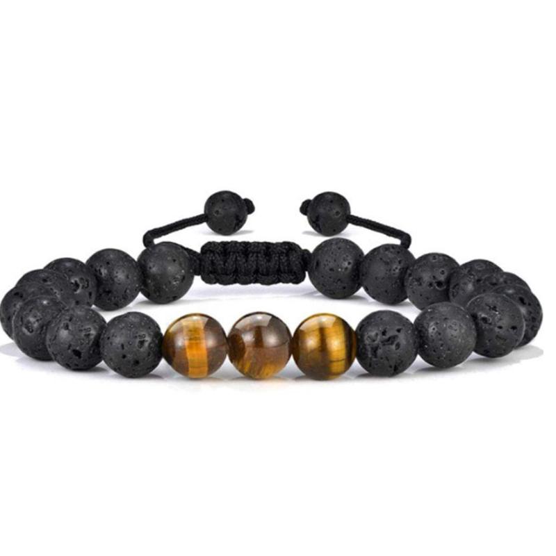 BowLift | Tiger Eye Lava Rock Stone Bracelet