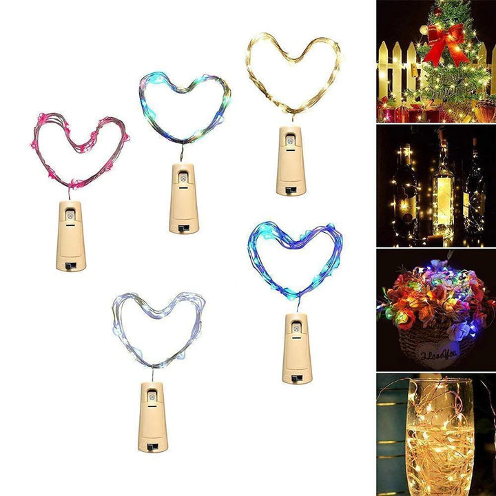 BowLift | LED Wine Bottle Lights Cork Night Light DIY Decor Lift - 5/10PCS